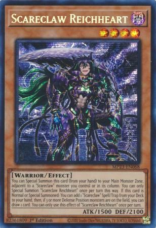 Scareclaw Reichheart - MP23-EN068 - Prismatic Secret Rare 1st Edition Mega Tin 2023 Dueling Heroes Singles