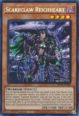 SJ Scareclaw Reichheart - MP23-EN068 - Prismatic Secret Rare 1st Edition
Mega Tin 2023 Dueling Heroes Singles