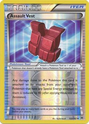 Assault Vest - 133/162 - Uncommon Reverse Holo
XY: Breakthrough Reverse Holo Singles