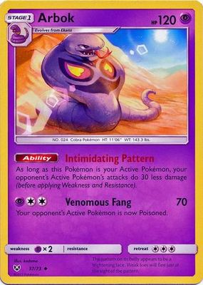 Arbok - 37/73 - Uncommon
Shining Legends Singles