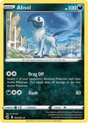 Absol - 164/264 - Rare
Sword &amp; Shield: Fusion Strike Singles (Español)