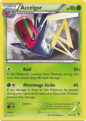 Accelgor - 9/111 - Uncommon
XY: Furious Fists Singles(Español)