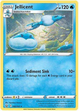 Jellicent - 042/163 - Rare Sword &amp; Shield: Battle Styles Singles