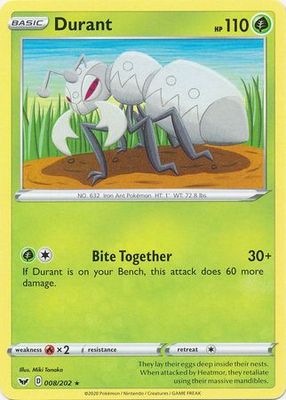 Durant - 008/202 - Rare
Sword &amp; Shield (Base Set) Singles
