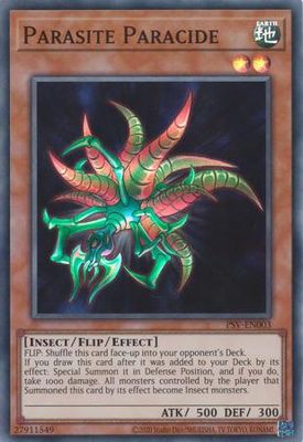 Parasite Paracide - PSV-EN003 - Super Rare Unlimited (25th Reprint) Pharaoh&#39;s Servant 25th Anniversary Singles