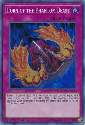 Horn of the Phantom Beast - DASA-EN060 - Super Rare 1st Edition Dark Saviors 1st Edition Singles