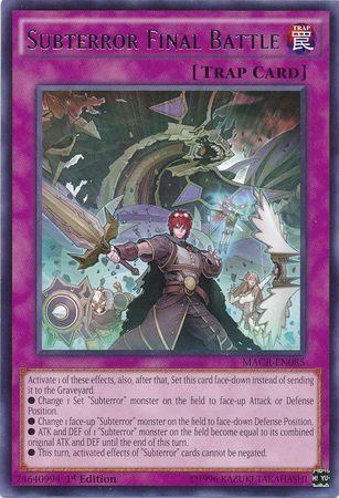 Subterror Final Battle - MACR-EN085 - Rare 1st Edition Maximum Crisis 1st Edition Singles *Espanol*