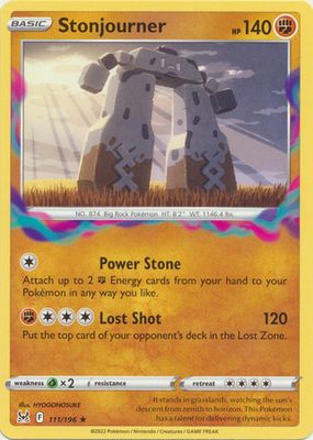 Stonjourner - 111/196 - Rare Sword &amp; Shield: Lost Origin Singles