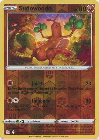 Sudowoodo - 094/196 - Common Reverse Holo
Sword &amp; Shield: Lost Origin Reverse Holo Singles