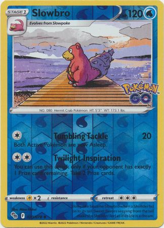 Slowbro - 020/078 - Uncommon Reverse Holo
Pokemon Go Reverse Holo Singles