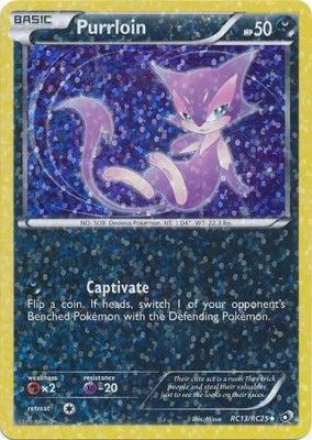 Purrloin - RC13/RC25 - Uncommon
Black &amp; White 11: Legendary Treasures Singles