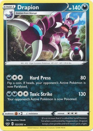 Drapion - 122/202 - Rare Sword &amp; Shield (Base Set) Singles (Español)