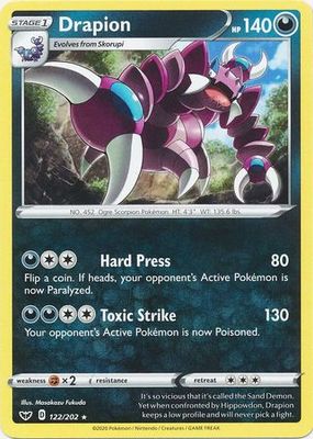 Drapion - 122/202 - Rare Sword &amp; Shield (Base Set) Singles (Español)