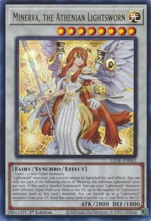 SJ Minerva, the Athenian Lightsworn - LEDE-EN043 - Ultra Rare 1st Edition Legacy of Destruction [LEDE] 1st Edition Singles