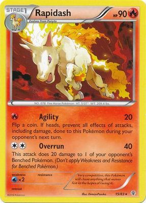 Rapidash - 15/83 - Rare Generations Singles