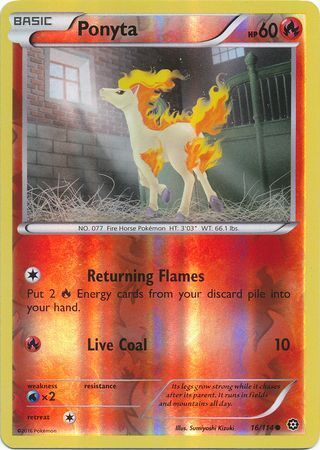 Ponyta - 16/114 - Common Reverse Holo
XY: Steam Siege Reverse Holo Singles