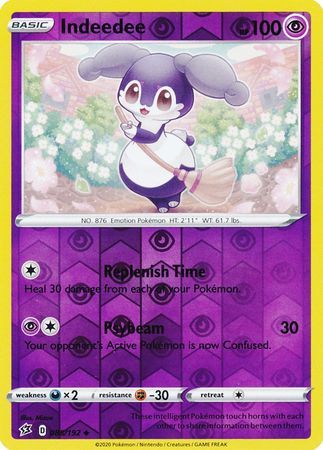 Indeedee - 088/192 - Uncommon Reverse Holo Sword &amp; Shield: Rebel Clash Reverse Holo Singles (Español)