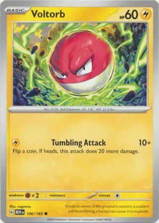 Voltorb - 100/165 - Common
Scarlet &amp; Violet 151 Singles