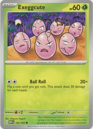 Exeggcute - 102/165 - Common Scarlet &amp; Violet 151 Singles