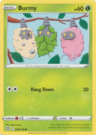 Burmy - 009/172 - Common
Sword &amp; Shield: Brilliant Stars Singles