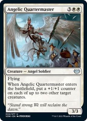Angelic Quartermaster 002/277
Innistrad: Crimson Vow Singles
