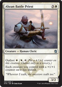 Abzan Battle Priest 001/269 Khans of Tarkir Singles