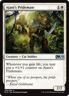 Ajani&#39;s Pridemate 005/280 - Magic 2019 (M19) Singles