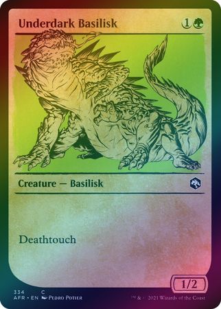 Underdark Basilisk 334 - Showcase / Rulebook Foil
Adventures in the Forgotten Realms Collector Booster Foil Singles