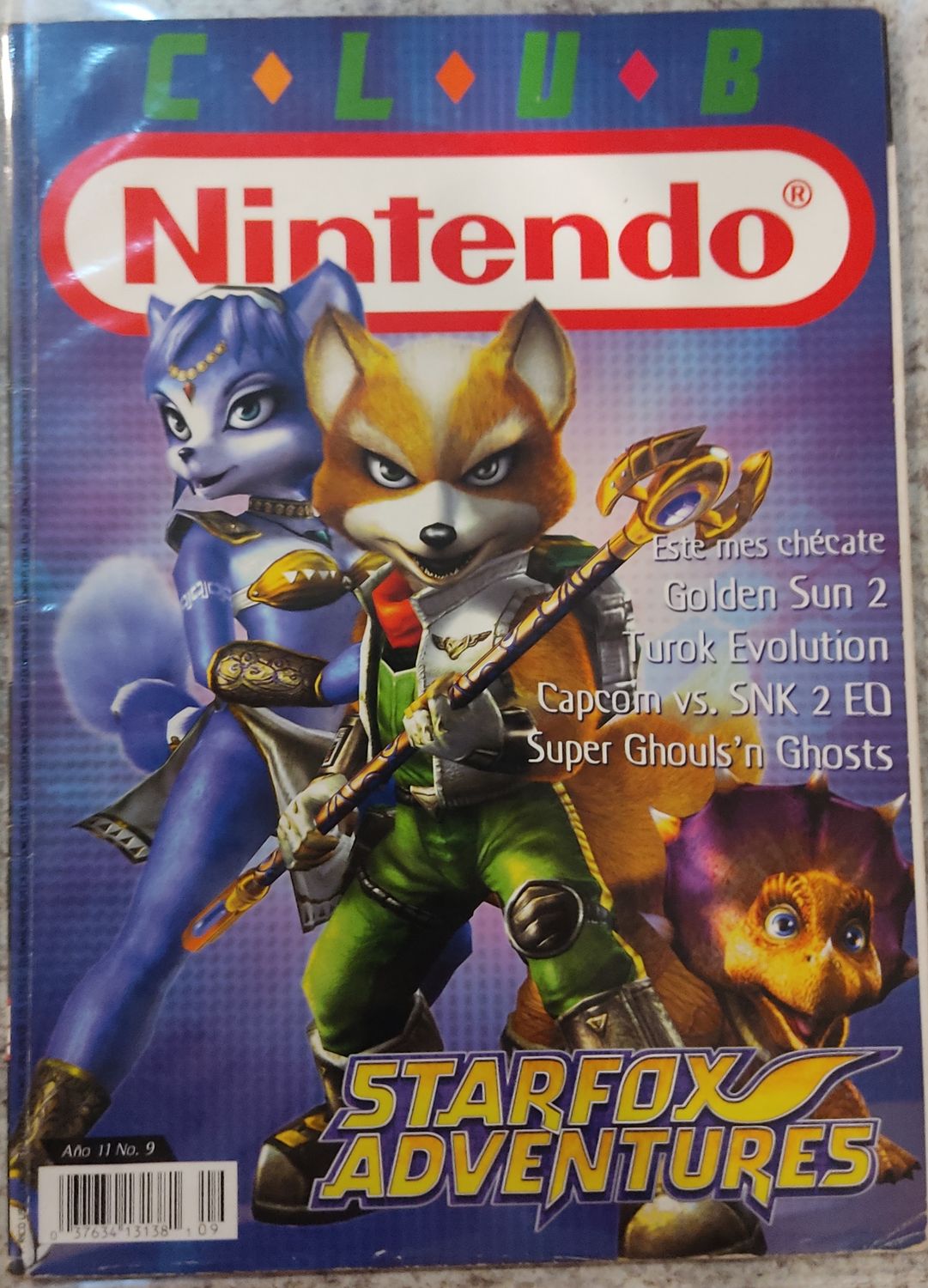 NELA-r, Club Nintendo Año 11 Numero 9 Star Fox Adventures