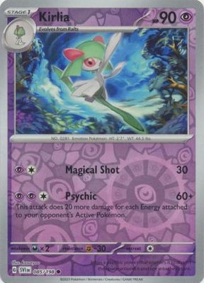 Kirlia - 085/198 - Common Reverse Holo
Scarlet &amp; Violet (Base Set) Reverse Holo Singles