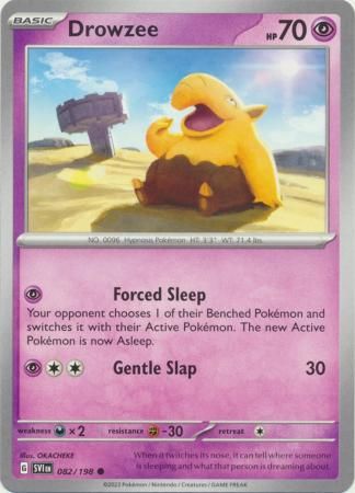 Drowzee - 082/198 - Common
Scarlet &amp; Violet (Base Set) Singles (Español)