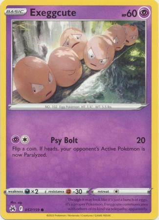 Exeggcute - 057/159 - Common Crown Zenith Singles