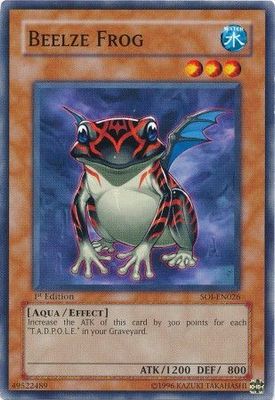 Beelze Frog - SOI-EN026 - Common 1st Edition
Shadow of Infinity [SOI] 1st Edition Singles