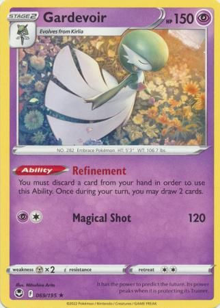 Gardevoir - 069/195 - Rare
Sword &amp; Shield: Silver Tempest Singles