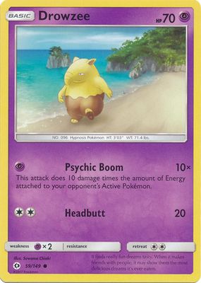 Drowzee - 59/149 - Common
Sun &amp; Moon (Base Set) Singles(Español)