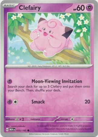 Clefairy - 035/165 - Common Scarlet &amp; Violet 151 Singles