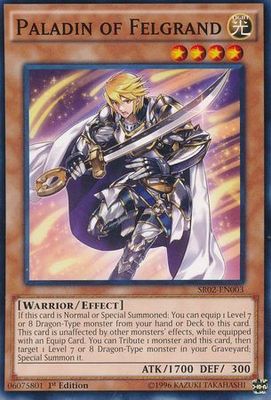 Paladin of Felgrand - SR02-EN003 - Common 1st Edition Structure Deck: Rise of the True Dragons 1st Edition Singles (espanol)