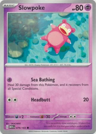 Slowpoke - 079/165 - Common Scarlet &amp; Violet 151 Singles