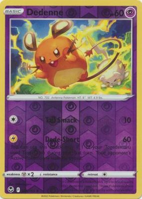Dedenne - 085/195 - Uncommon Reverse Holo
Sword &amp; Shield: Silver Tempest Reverse Holo Singles