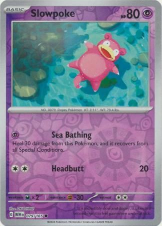 Slowpoke - 079/165 - Common Reverse Holo
Scarlet &amp; Violet 151 Reverse Holo Singles