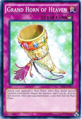 Grand Horn of Heaven - SR04-EN037 - Common Unlimited Structure Deck: Dinosmasher&#39;s Fury Unlimited Singles (espanol)
