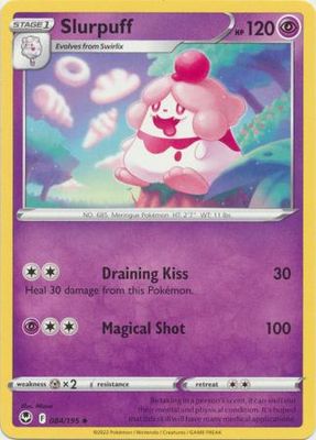 Slurpuff - 084/195 - Uncommon
Sword &amp; Shield: Silver Tempest Singles