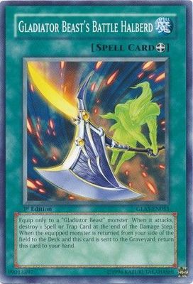 Gladiator Beast&#39;s Battle Halberd - GLAS-EN055 - Common 1st Edition Gladiator&#39;s Assault [GLAS] 1st Edition Singles