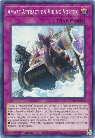 Amaze Attraction Viking Vortex - DAMA-EN076 - Common 1st Edition Dawn of Majesty 1st Edition Singles