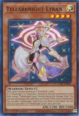Tellarknight Lyran - CYAC-EN021 - Super Rare 1st Edition Cyberstorm Access 1st Edition Singles