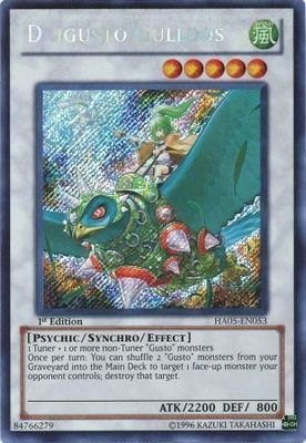 Daigusto Gulldos - HA05-EN053 - Secret Rare 1st Edition
Hidden Arsenal 5 1st Edition Singles