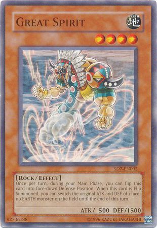 Great Spirit - SD7-EN002 - Common Unlimited Structure Deck: Invincible Fortress [SD7] Unlimited singles
