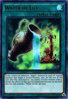 Water of Life - BLHR-EN002 - Ultra Rare 1st Edition Battles of Legend: Hero&#39;s Revenge Singles