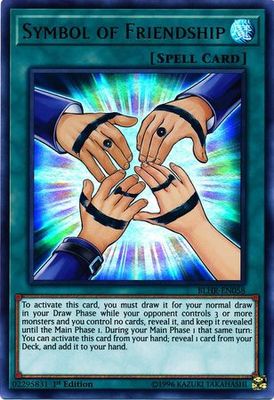 Symbol of Friendship - BLHR-EN058 - Ultra Rare 1st Edition Battles of Legend: Hero&#39;s Revenge Singles