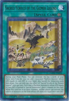 Sacred Scrolls of the Gizmek Legend - AMDE-EN058 - Rare 1st Edition Amazing Defenders 1st Edition Singles (Espanol)